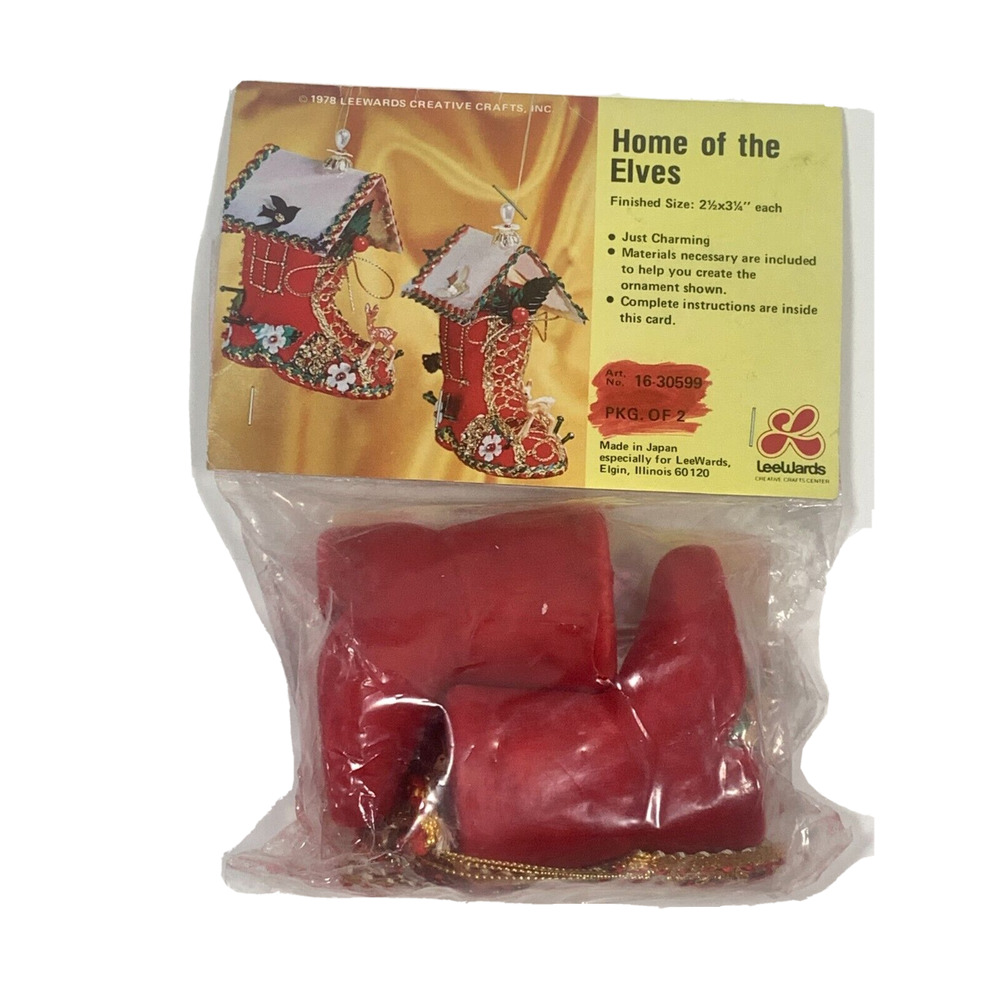 Home of The Elves Leewards Creative Craft 1978 Original Pkg